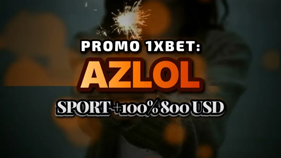 Promokode 1xBet AZLOL gives you a 100% first deposit bonus up to $800 when you sign up
